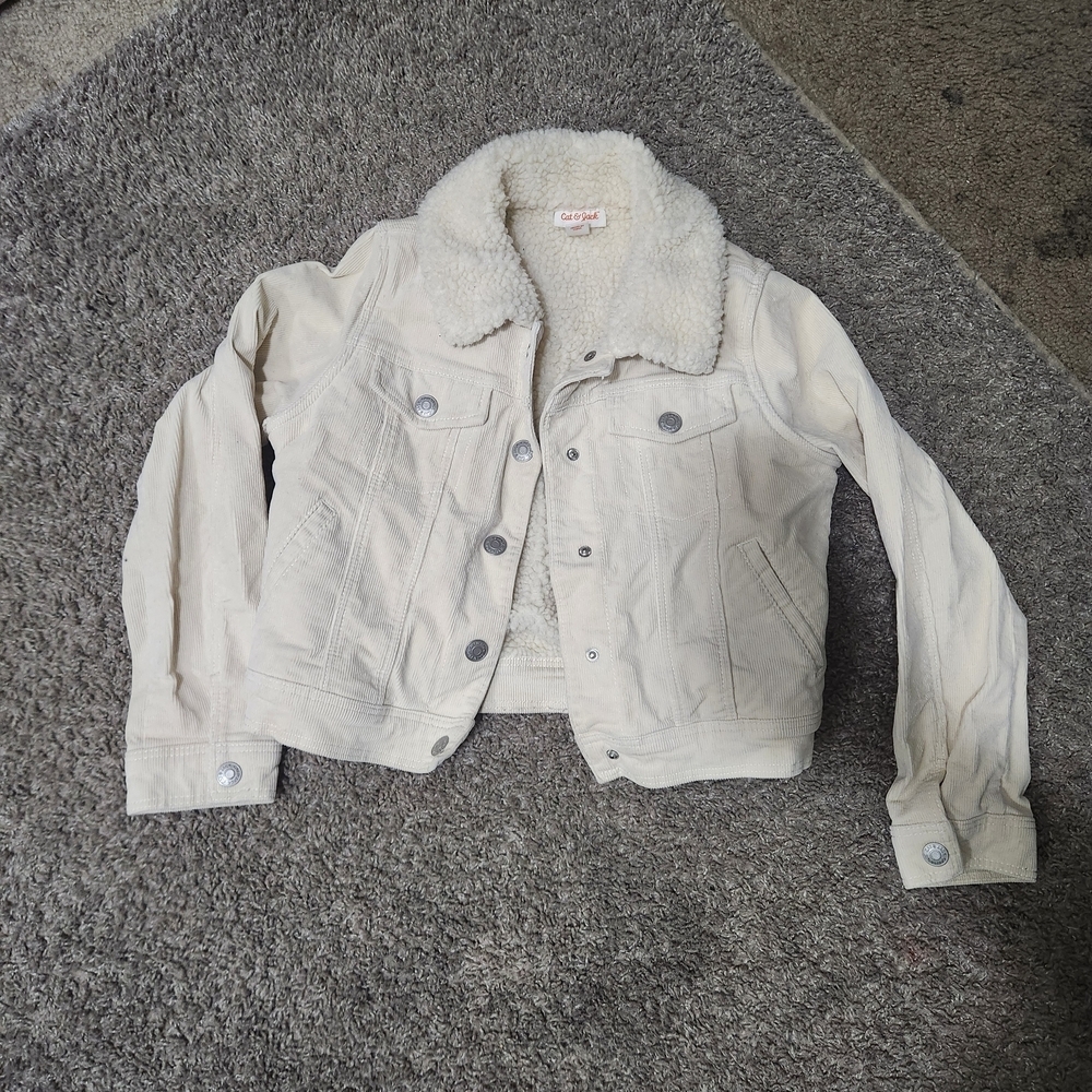 Cat & Jack Cream Sherpa Jacket